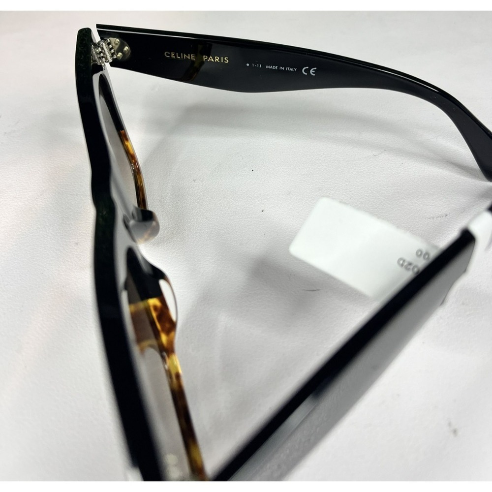 CELIINE CL4004IN 05K Women Black Square Polarized Sunglasses 50-22-150 - Picture 9 of 14